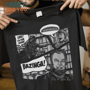 Bazinga Star Wars Characters T-Shirt, Best Halloween Graphic Tees for Men
