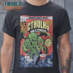 Cthulhu Comic Cthulhu T-Shirt, Best Halloween Graphic Tees for Men