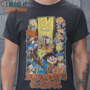 Dungeons & Edds Ed Edd n Eddy T-Shirt, Best Halloween Graphic Tees for Men