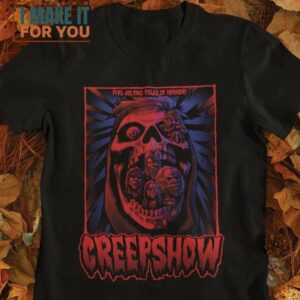 Five Jolting Tales of Horror! T-Shirt, Best Halloween Graphic Tees for Men