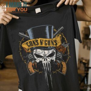 Guns and Guns Guns N Roses T-Shirt, Best Halloween Graphic Tees for Men