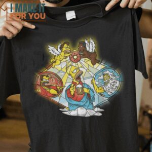 Holy Donut The Simpsons T-Shirt, Best Halloween Graphic Tees for Men