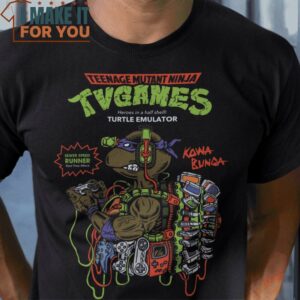 Ninja TvGames Teenage Mutant Ninja Turtles T-Shirt, Best Halloween Graphic Tees for Men