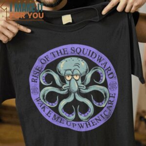 The True Evil Squidward SpongeBob SquarePants T-Shirt, Best Halloween Graphic Tees for Men