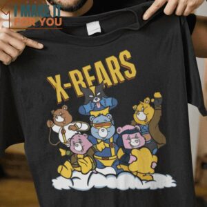 X-Bears X-Men Care Bears Mashup T-Shirt, Best Halloween Graphic Tees for Men