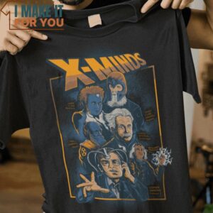 X-Minds X-Men Famous Scientists T-Shirt, Best Halloween Graphic Tees for Men