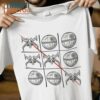 Tic Tac Wars Star Wars T-Shirt, Best Halloween Graphic Tees for Men