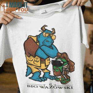 The Big Wazowski The Big Lebowski Monsters Inc Mashup T-Shirt, Best Halloween Graphic Tees for Men
