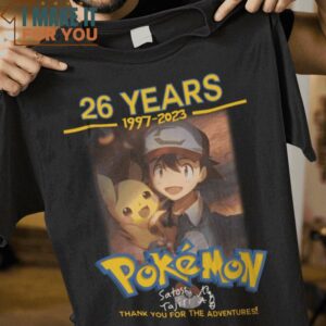 26 Years Pokemon T-Shirt, Trendiest Halloween Graphic Tees for Men 26 Years Pokemon T-Shirt, Trendiest Halloween Graphic Tees for Men