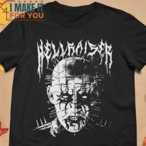 Black Metal Pinhead Horror T-Shirt, Trendiest Halloween Graphic Tees for Men Black Metal Pinhead Horror T-Shirt, Trendiest Halloween Graphic Tees for Men