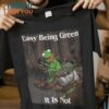 Easy Being Green, It Is Not Baby Yoda and Kermit The Muppets T-Shirt, Trendiest Halloween Graphic Tees for Men