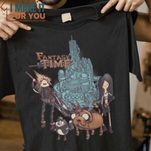 Fantasy Time Final Fantasy Adventure Time Mashup T-Shirt, Trendiest Halloween Graphic Tees for Men