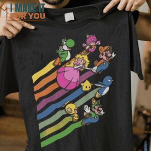 Gaming Goodies Super Mario Bros T-Shirt, Trendiest Halloween Graphic Tees for Men