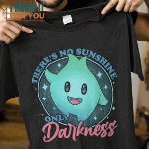 No Sunshine Only Darkness Lumalee Super Mario Galaxy T-Shirt, Trendiest Halloween Graphic Tees for Men