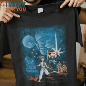 Pilaf Wars Star Wars Dragon Ball Mashup T-Shirt, Trendiest Halloween Graphic Tees for Men