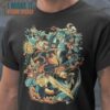 Retro Fight Video Game Characters T-Shirt, Trendiest Halloween Graphic Tees for Men