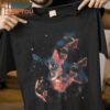 Space Cat Pillars of Creation Cat T-Shirt, Trendiest Halloween Graphic Tees for Men