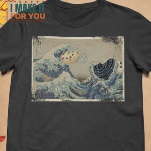 The Great Wave Off Cookiemonsta Cookie Monster The Muppets T-Shirt, Trendiest Halloween Graphic Tees for Men