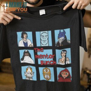 The Mentor Bunch The Brandy Bunch Mighty Morphin Power Rangers T-Shirt, Trendiest Halloween Graphic Tees for Men