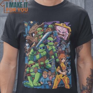 Tmnt vs The world Teenage Mutant Ninja Turtles T-Shirt, Trendiest Halloween Graphic Tees for Men