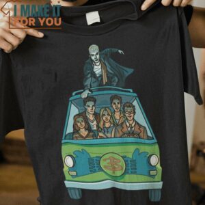Vampire Slayer Machine Buffy the Vampire Slayer Scooby-Doo Mashup T-Shirt, Halloween Gift for Men