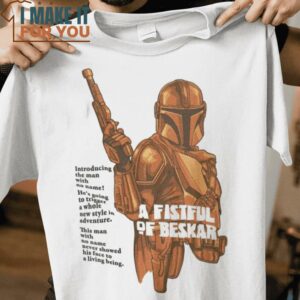 A Fistful of Beskar The Mandalorian T-Shirt, Trendiest Halloween Graphic Tees for Men A Fistful of Beskar The Mandalorian T-Shirt, Trendiest Halloween Graphic Tees for Men
