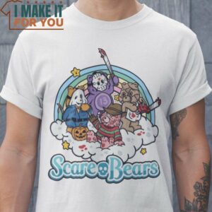 Scare Bears Care Bear T-Shirt, Trendiest Halloween Graphic Tees for Men