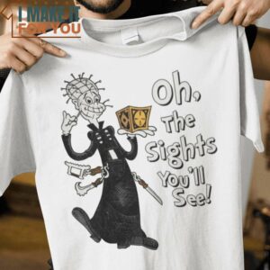The Sights You’ll See Horror T-Shirt, Trendiest Halloween Graphic Tees for Men