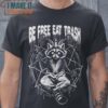 Be Free Eat Trash Raccoon T-Shirt, Unique Halloween Graphic Tees for Men