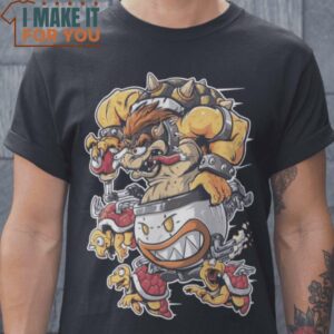 Boss Fink Rat Fink Super Mario Mashup T-Shirt, Unique Halloween Graphic Tees for Men