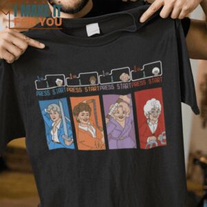 Golden Ninjas Teenage Mutant Ninja Turtles Golden Girls T-Shirt, Unique Halloween Graphic Tees for Men