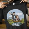 Joel and Ellie Calvin and Hobbes The Last of Us Mashup T-Shirt, Unique Halloween Graphic Tees for Men