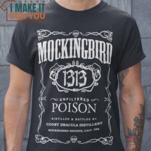 MOCKINGBIRD 1313 POISON The Munsters T-Shirt, Unique Halloween Graphic Tees for Men