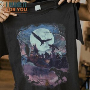 Magic Castle Harry Potter T-Shirt, Unique Halloween Graphic Tees for Men