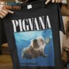 Pigvana Nirvana’s Nevermind T-Shirt, Unique Halloween Graphic Tees for Men