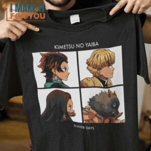 Slayer Days Demon Days Demon Slayer Mashup T-Shirt, Unique Halloween Graphic Tees for Men