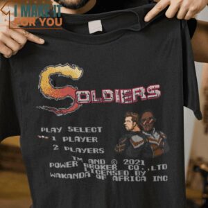 Soldier America Marvel Characters T-Shirt, Unique Halloween Graphic Tees for Men