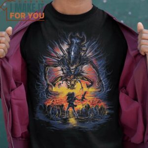 Strange Alien T-Shirt, Unique Halloween Graphic Tees for Men