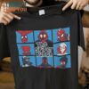 The Spider Bunch The Brady Bunch Spider-Man Mashup T-Shirt, Unique Halloween Graphic Tees for Men