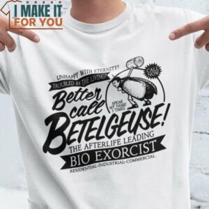 Better Call Betelgeuse Beetlejuice T-Shirt, Unique Halloween Graphic Tees for Men