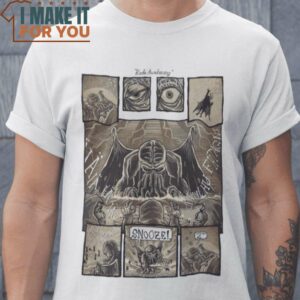 Rude Awakening Cthulhu T-Shirt, Unique Halloween Graphic Tees for Men