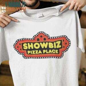 Showbiz Pizza Place Chuck E. Cheese T-Shirt, Unique Halloween Graphic Tees for Men