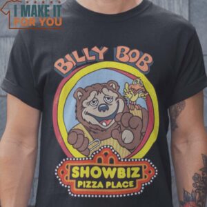 Billy Bob ShowBiz Pizza Place T-Shirt, Vintage Halloween Tee for Men