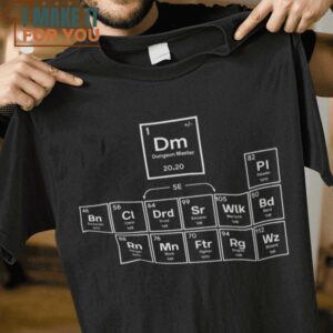 DND Periodic Table Dungeons and Dragons T-Shirt, Vintage Halloween Tee for Men DND Periodic Table Dungeons and Dragons T-Shirt, Vintage Halloween Tee for Men
