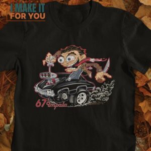 Dean Fink Rat Fink Supernatural Mashup T-Shirt, Vintage Halloween Tee for Men