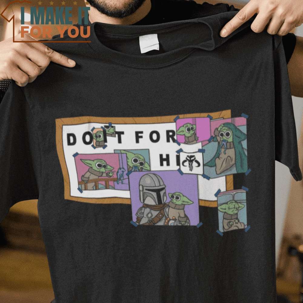Do It For Him The Mandalorian The Simpsons Mashup T-Shirt, Vintage Halloween Tee for Men