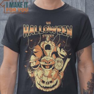 Halloween Street The Muppets T-Shirt, Vintage Halloween Tee for Men
