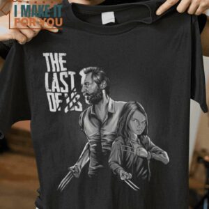 Last Mutants The Last of Us Wolverine Mashup T-Shirt, Vintage Halloween Tee for Men