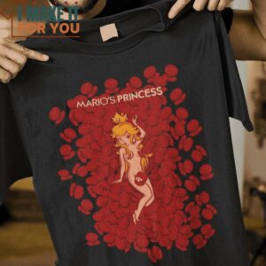 Mario’s Princess Super Mario T-Shirt, Vintage Halloween Tee for Men