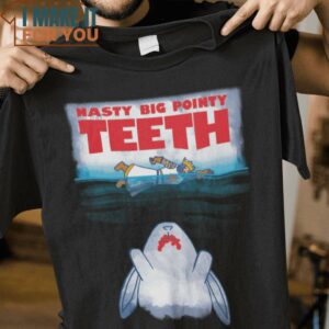Nasty Big Pointy Teeth Monty Python and the Holy Grail T-Shirt, Vintage Halloween Tee for Men